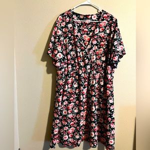 Women’s Floral print, shortsleeved Shein dress.
